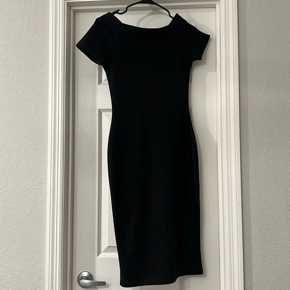 Black Midi Dress - Picture 1 of 3